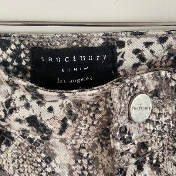 ANTHROPOLOGIE Sanctuary Snake Print Skinny Jeans - Picture 5 of 8